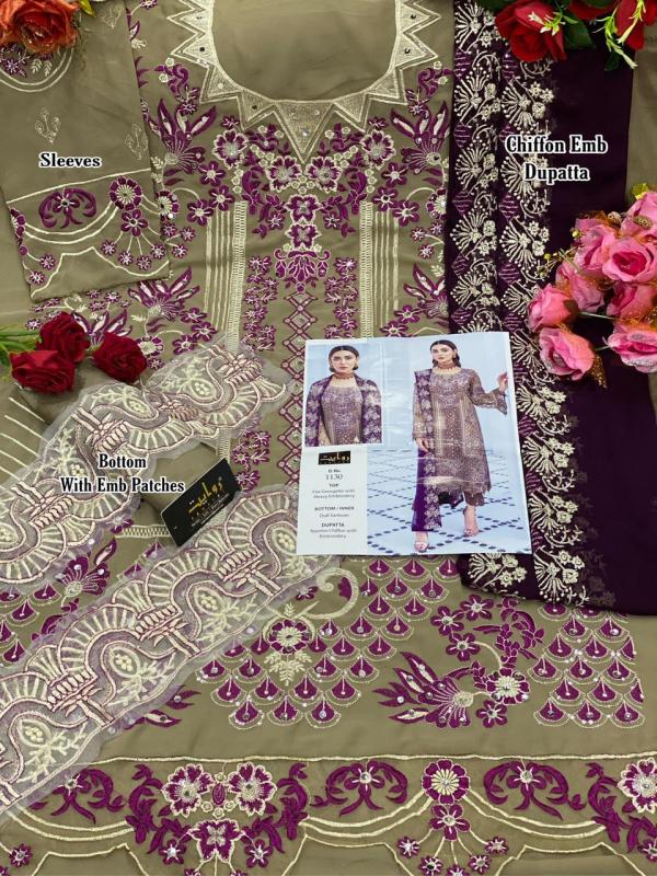 Rawayat Ramsha Vol 5 Beautiful Georgette Pakistani Salwar